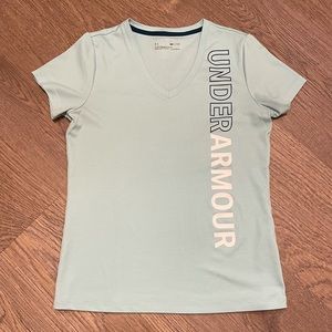 Under Armour Heatgear V-Neck Turquoise T-shirt